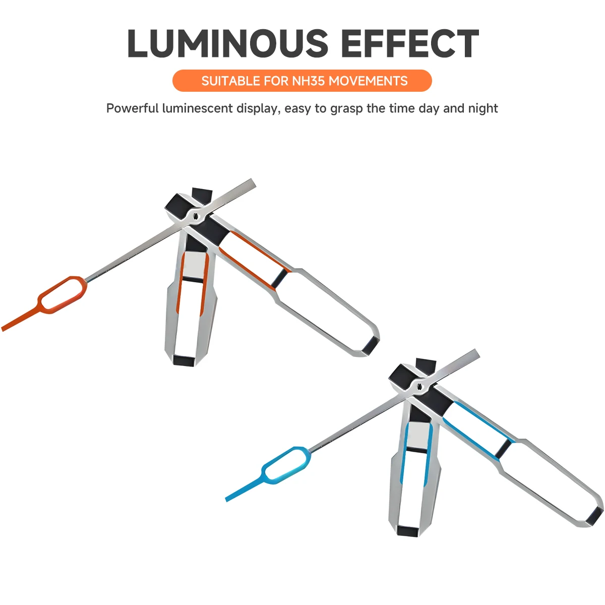 Luminous Green Mechanical Watch Hands - Enhanced Design