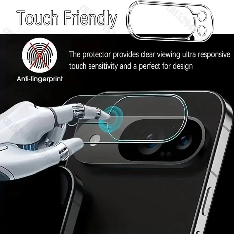 Premium 3D Tempered Glass Camera Protector with Metal Rear Ring