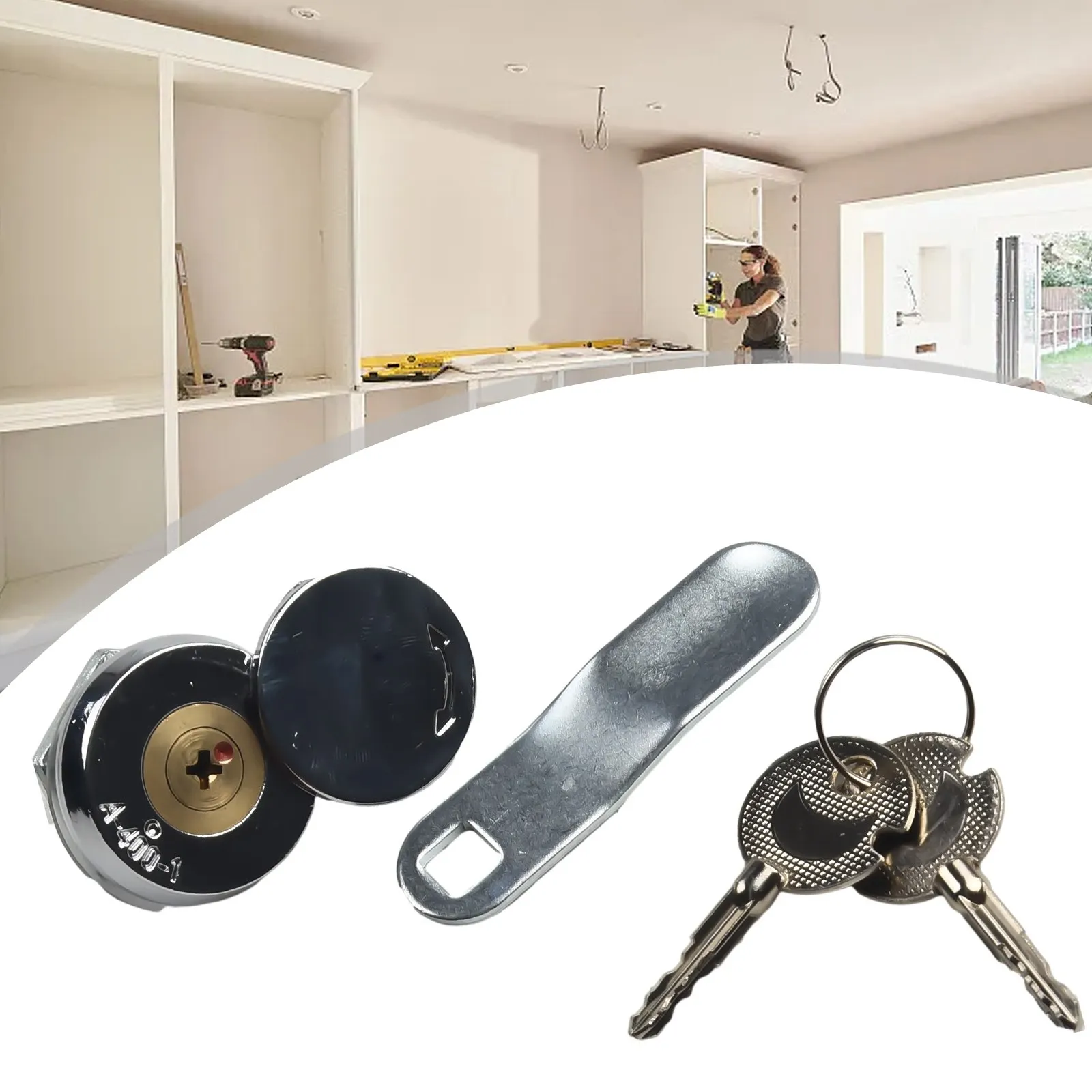 

Durable Cam Lock Padlock Aluminum Alloy Cabinet Mailbox Drawer Cupboard For Security Door Lock Cylinder With Cover