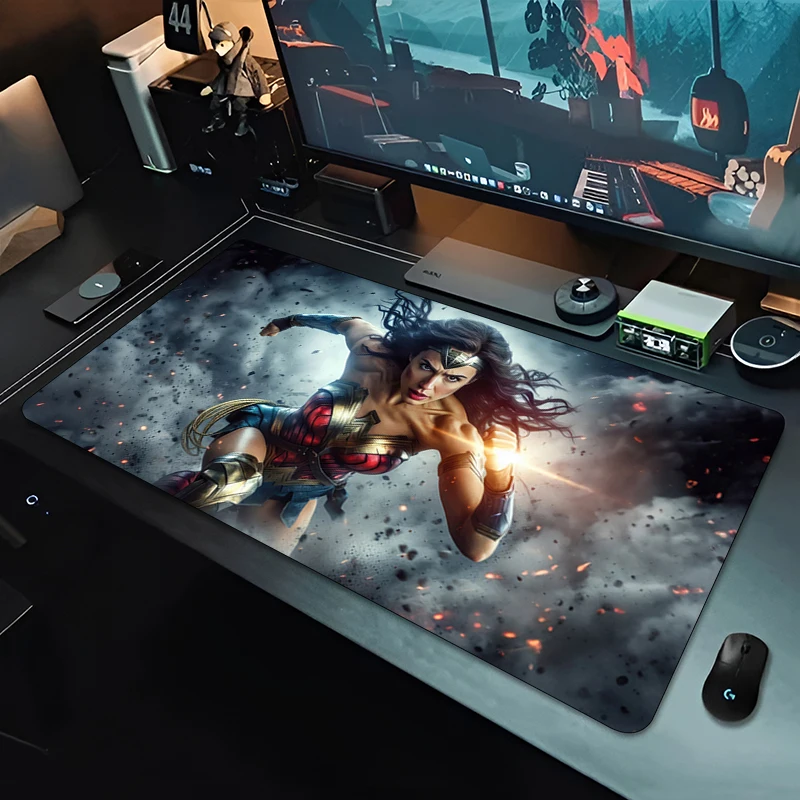

Wonder Woman Mouse Pad Laptop Accessories Gaming Mousepad Teclados Carpet PC Keyboard Pads Large Anti Slip Gaming Gamer Desk Mat