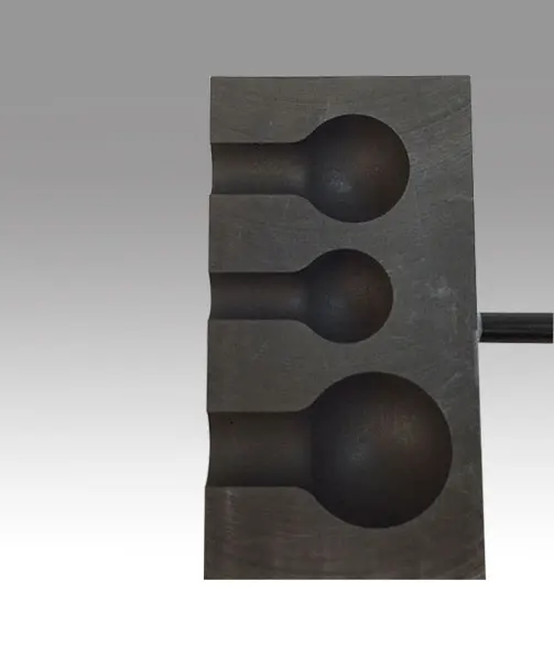 Graphite block glass bead graphite mold