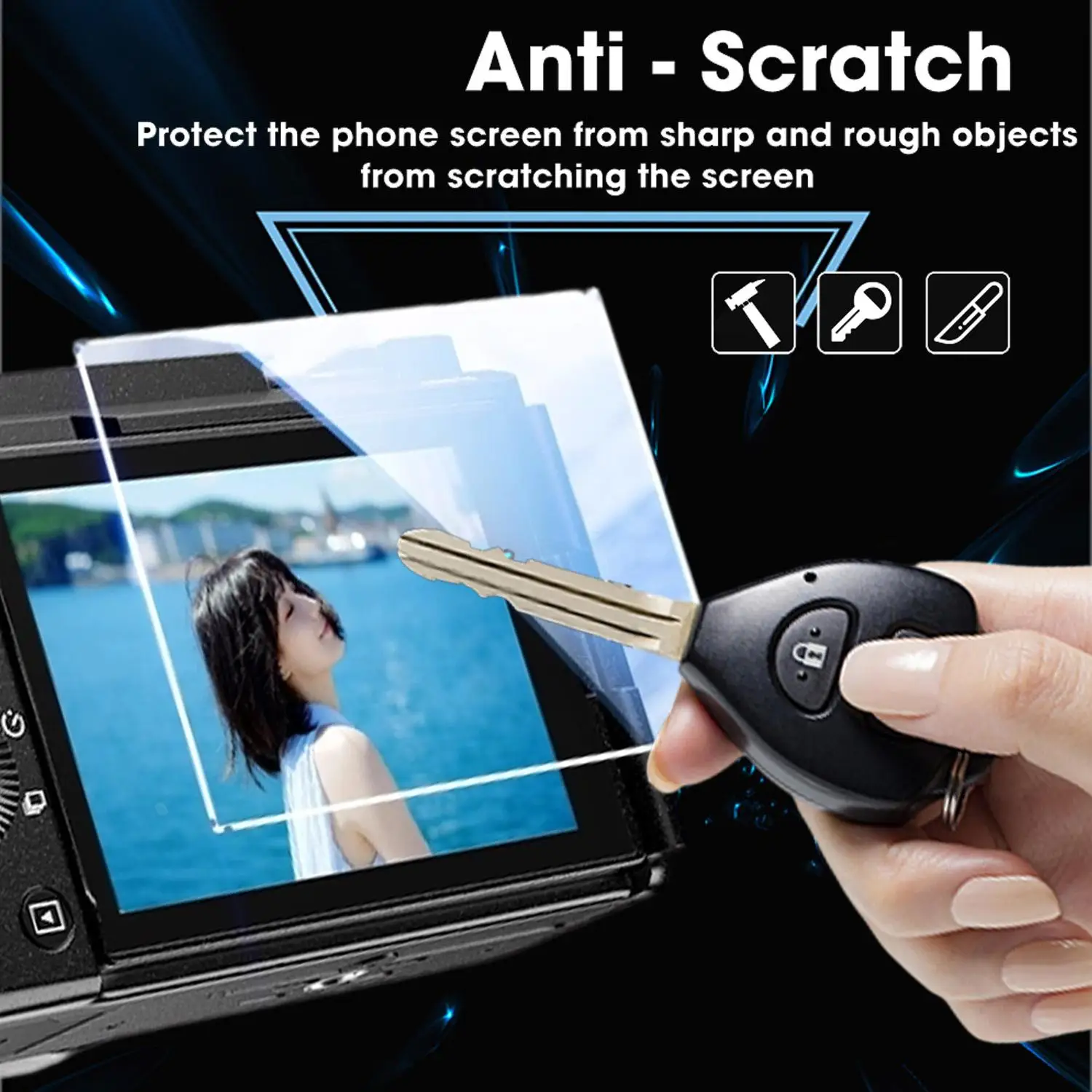 Premium Tempered Glass Screen Protector (1-4 Pack) - Durable Camera Protective Film