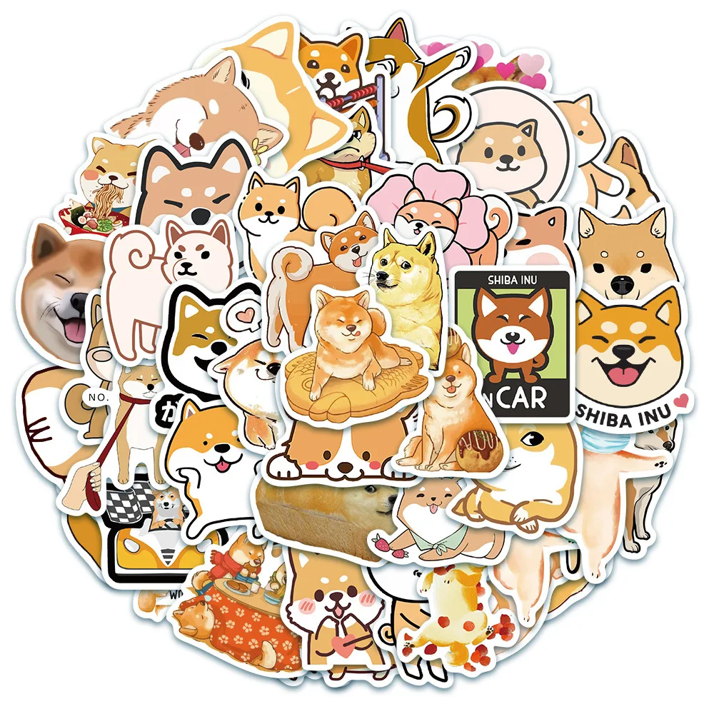 Cute Mini Size Animal Sticker Set，90 Pieces Kawaii Small Cat and Shiba Inu  Dog Decoration Stickers Decal Pack for Bullet journaling DIY Phone Case