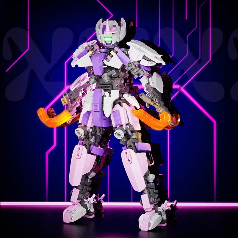 

NEW MOC Mecha Female Robot Mobile Suit Girl action figures Model Building Blocks ideas sets Constructor bricks toys gifts