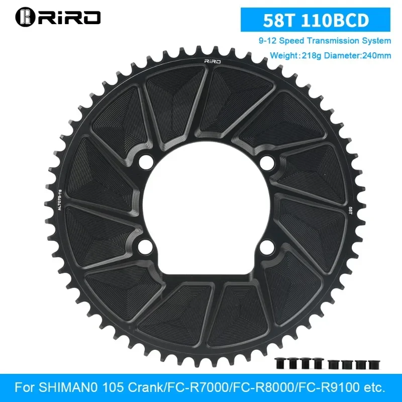 Bike Chainring 110BCD 46T 48T 50T 52T 54T 56T 58T Sprocket Road Bicycle Chainwhe