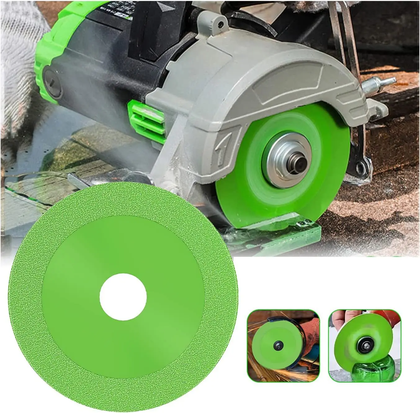 

SenNan 1 pcs Glass Cutting Discs 4inch Ultra-Thin Diamond Saw Wheel 100mm Ceramic Marble Polishing Cutting