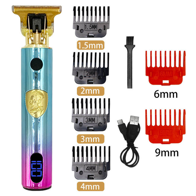 Hair Clipper Electric hair trimmer Cordless Shaver Trimmer 0mm Men Barber Hair Cutting Machine chargeable T machine beard cut