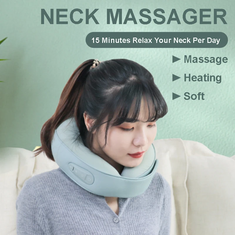 Electric Massage Shawl Neck Shoulder Anti-stress Relaxation Clip Cervical  Relieve Wireless Neck Massager For Pain Relief Care - AliExpress