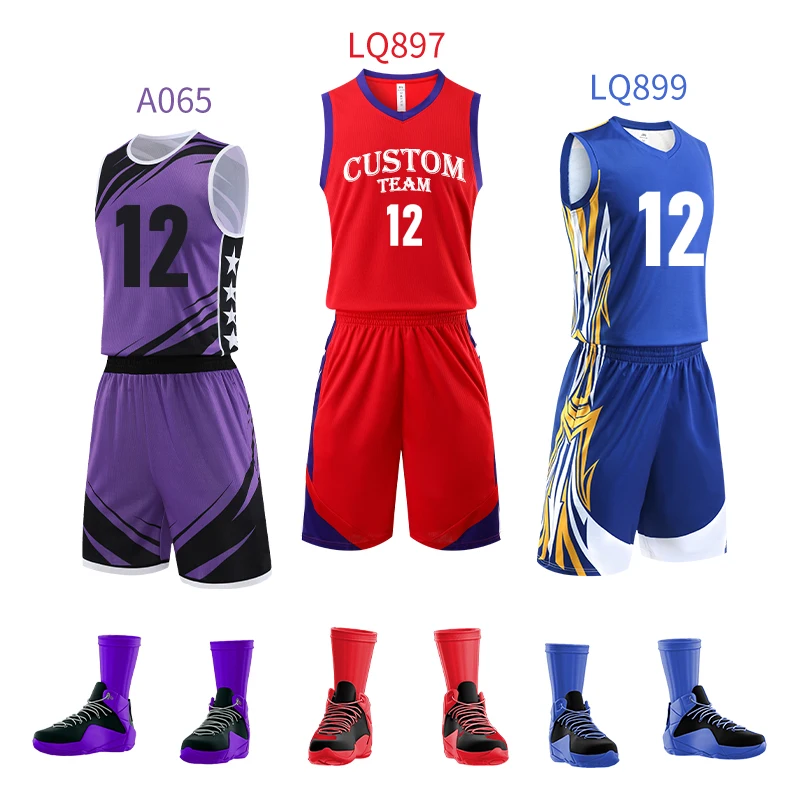 Basketball Jerseys Cheap Basketball Jerseys Breathable Basketball Wear 100% Polyester Kids Shirts Uniforms for Men's