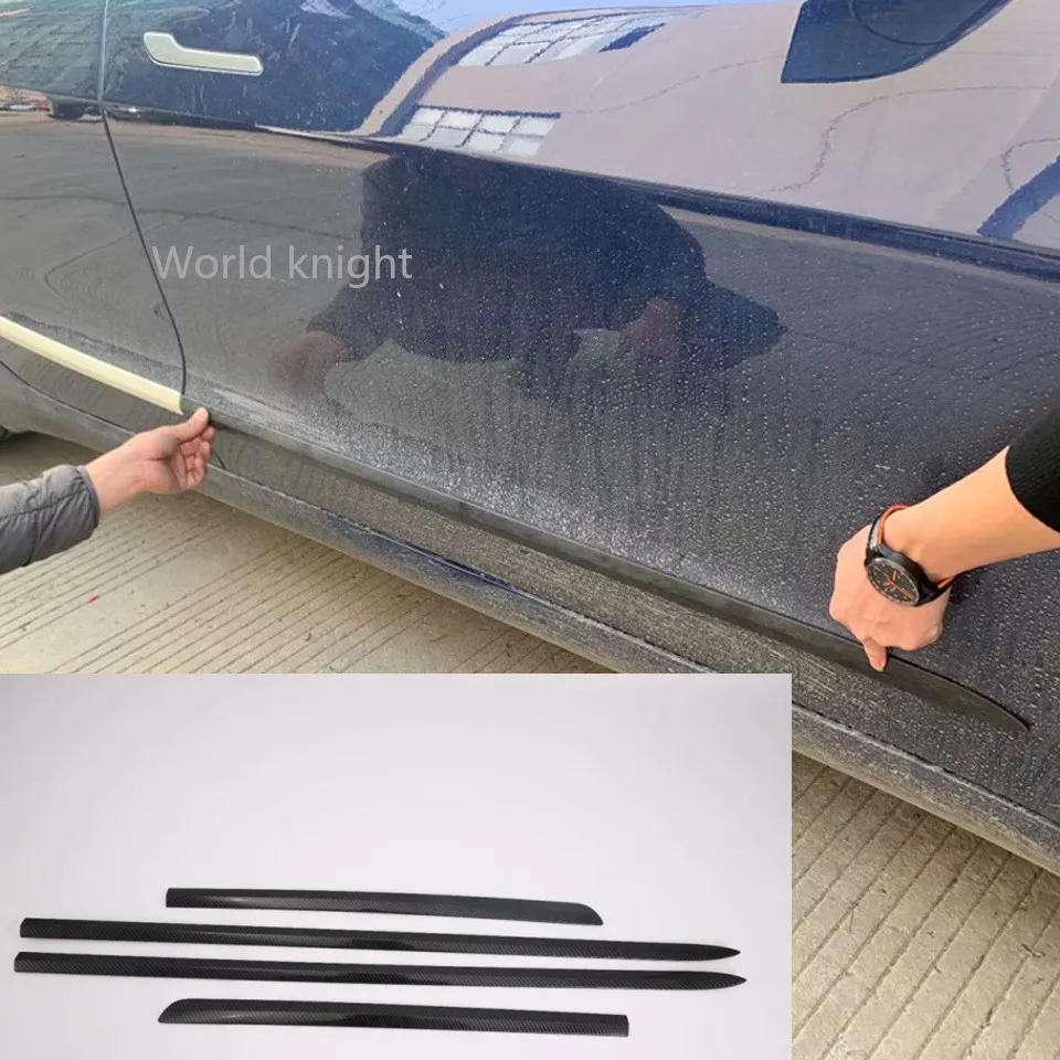 

For Tesla Model 3 2017-2022 Car Accessories ABS Chrome Side Door Body Molding Moulding Trim 2018 2019 2020