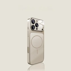 Premium Acrylic Matte Magnetic Phone Case with Bumper Protection for iPhone 18 (GRAY)
