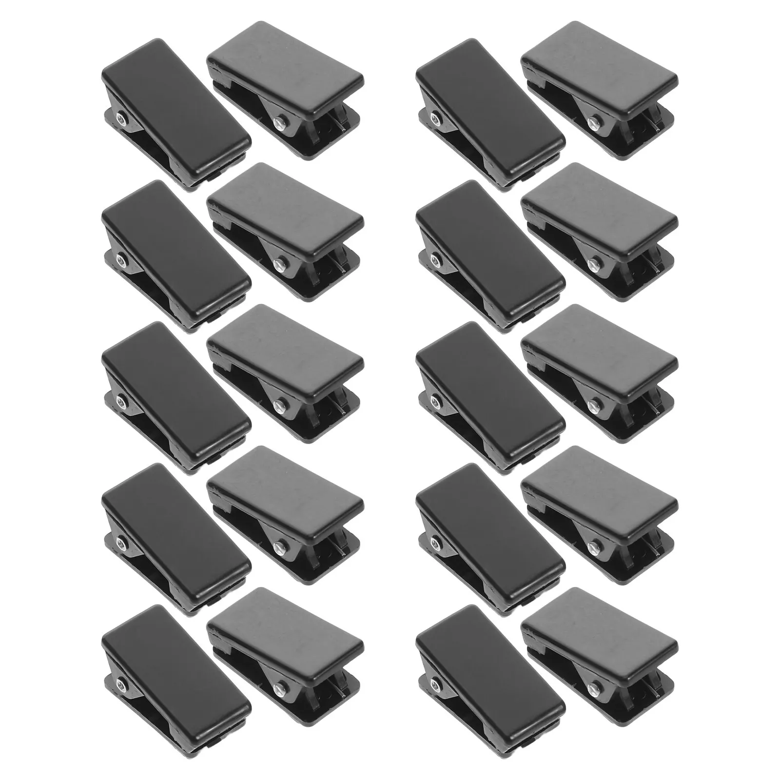 20Pcs 블랙 미니 접착식 벽 클립 포스터용 스프링 장착형 스티커 사진 클립 사무실 파일 노트 홈 스쿨 조직