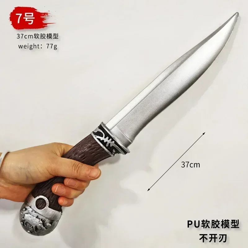The Witchers 3 Foam Stage Props Western Short Sword PU Cos Props Geralt Hunting Knife Safety Toys Samurai Medieval Sword Gifts