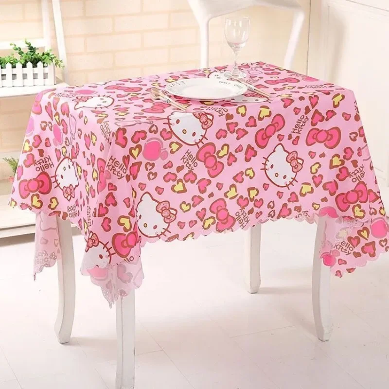 

Оригинальная скатерть MINISO Hello Kitty My Melody для домашней столовой, водонепроницаемая и маслостойкая, оптовая продажа детской столовой