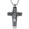Pope Francis Papal Pectoral Cross the Good Shepherd Stainless Steel Pendant Necklace Catholic Religious Jewelry 1