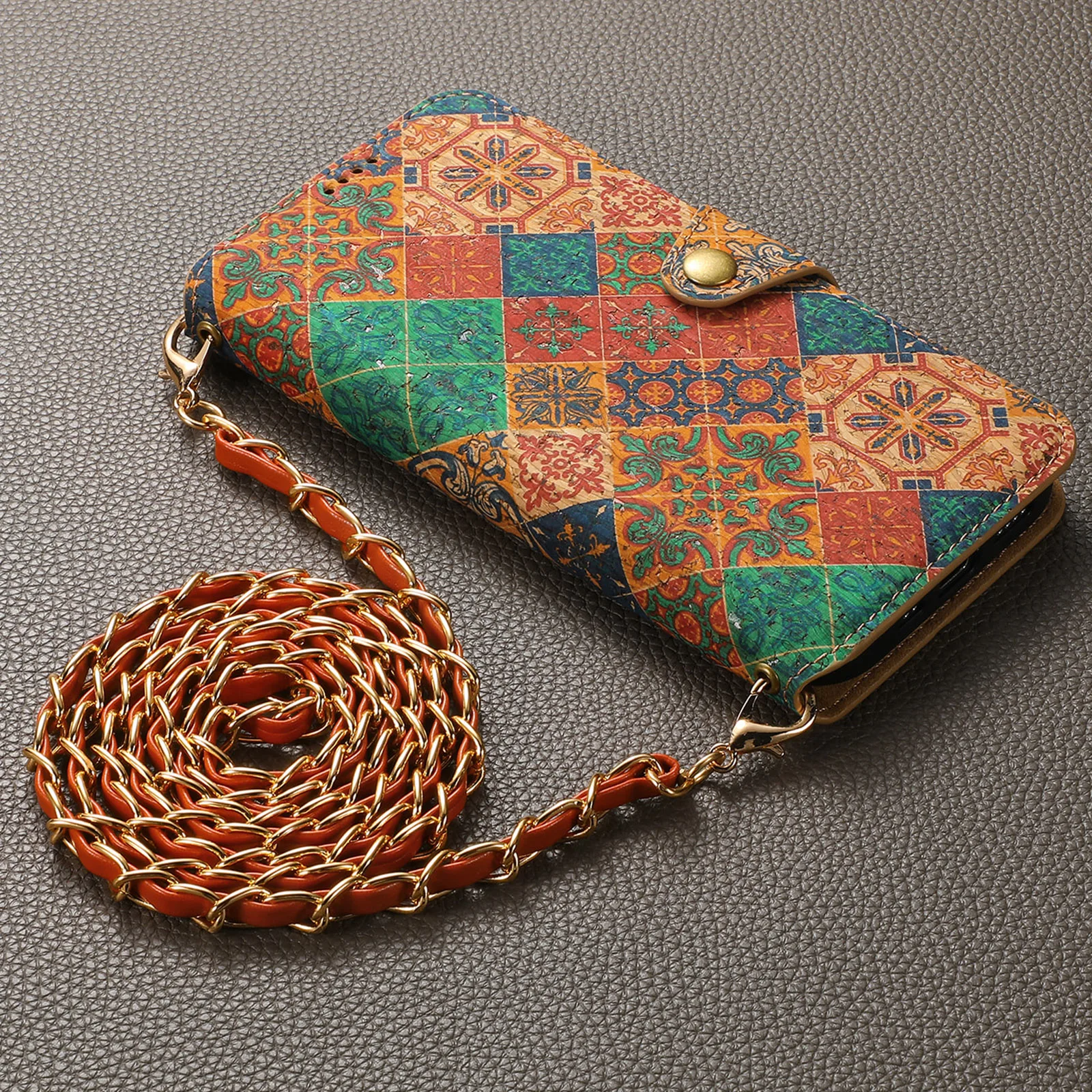 Sleek Faux Leather Flip Cover Wallet Phone Case with Magnetic Closure