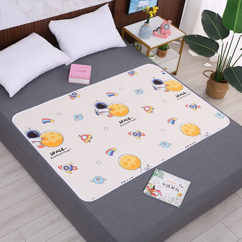 35*45CM Baby diaper changing pad diaper changing mat Waterproof Soft Reusable Washable Diaper Changing Urine Absorbent Mat Nappy Changing Pad Mattress Pad
