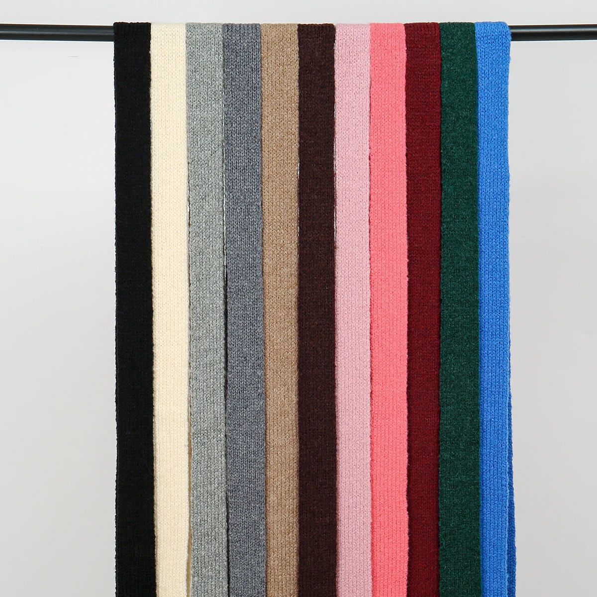 Neue Feste Gestrickte Lange Schmale Schal Koreanische frauen Imitation Kaschmir Mohair Schal Dressing Dekoration Gestrickte Schal Band – Detail 4