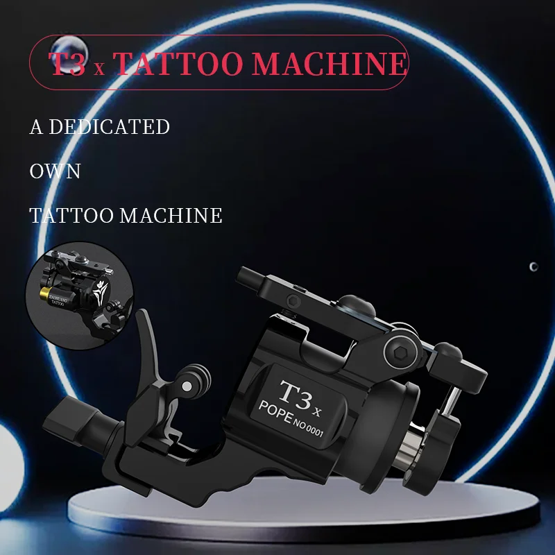 POPEIRONS Brand Rotary T3x Tattoo machine Adjustable Stroke 2025