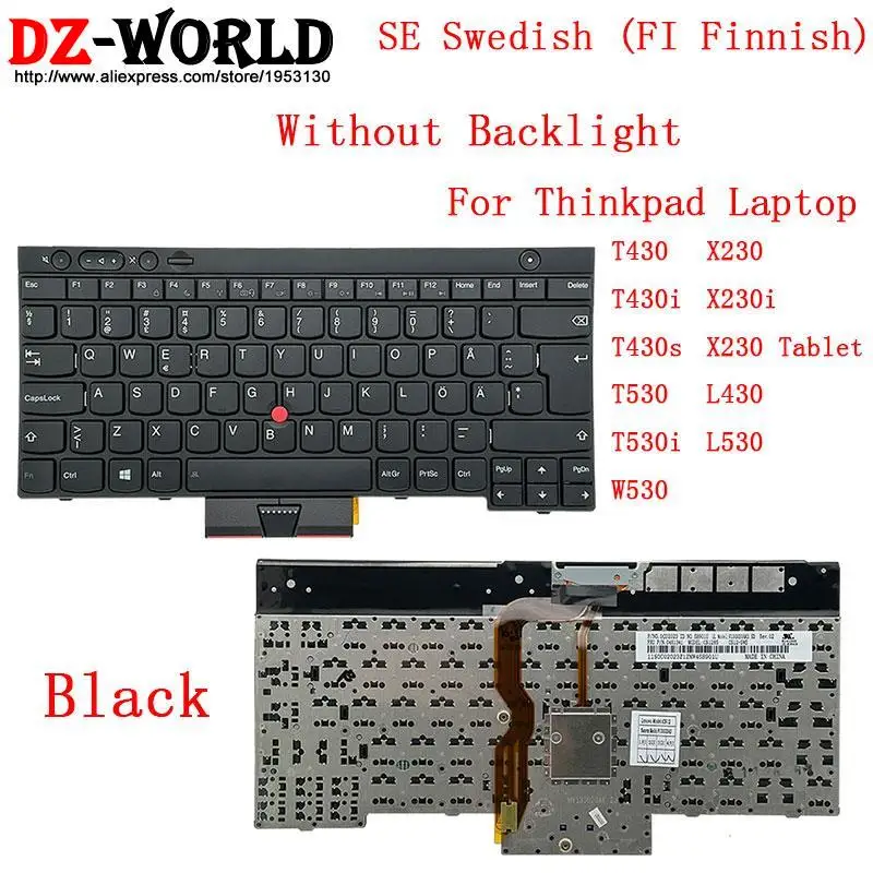 dk dinamarquês se sueco fi teclado finlandês para lenovo thinkpad portátil
