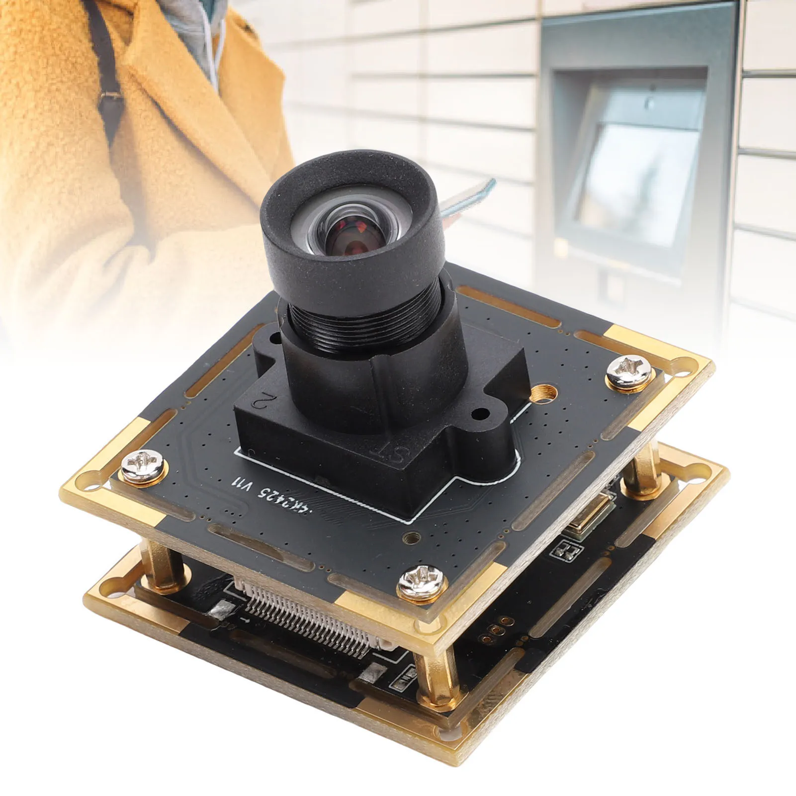 USB Camera Module Wide Angle Lens Dual Microphones 30FPS Camera Module 8.29MP 4K Wide Compatibility for Smart Terminal Device