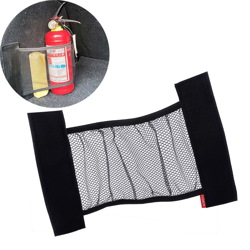Car Back Rear Trunk Storage Net Seat Elastic String Net Stick-On Type Mesh Bag Auto Organizer Seat Back Bag Interior Accessories car trunk organizer trunk organizer trunk storage holder car interior organizer