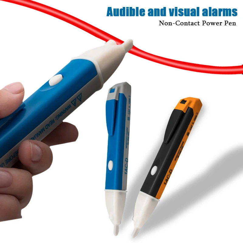 

AC 90-1000V Electric Indicator Non-Contact Socket Wall AC Power Outlet Voltage Detector Sensor Tester Pen LED Light Test Pencil