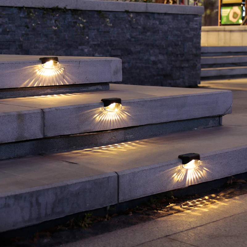 

LED Solar Stair Light Waterproof Outdoor Garden Passage Courtyard Guardrail Step Light Landscape Lamp Garden Accessories