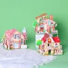 House Three-dimensional Puzzle Paper Children's Handmade DIY Model Puzzle Early Education Boys and Girls Toys Educational Toys 3