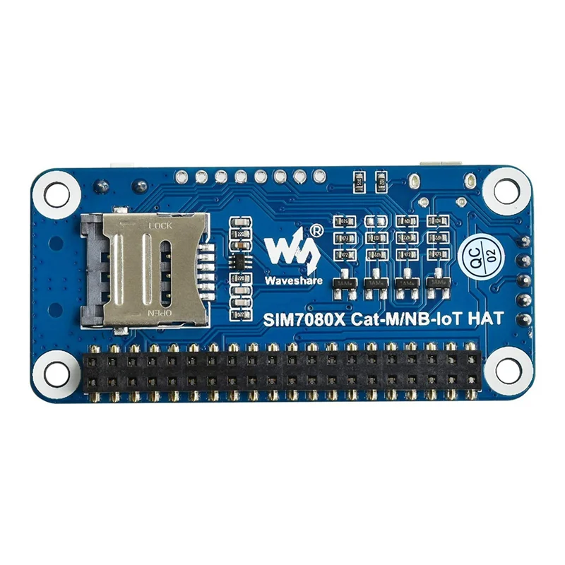 Waveshare NB-IoT/Cat-M(EMTC)/GNSS HAT for Raspberry Pi Based on SIM7080G,Globally Applicable,Onboard USB Interface