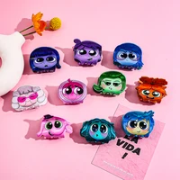 1PC/6PCS Hair claws accessories shaped like characters from Disney's "Inside Out", with bright colors,