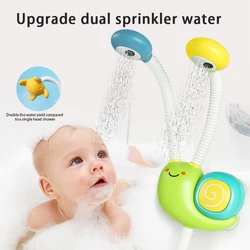Baby Cartoon Snail shower Classic Shower Bath Toy Animal Sprinkle Bathroom Swimming Bathing Shower Educational Toys For Kid Gift