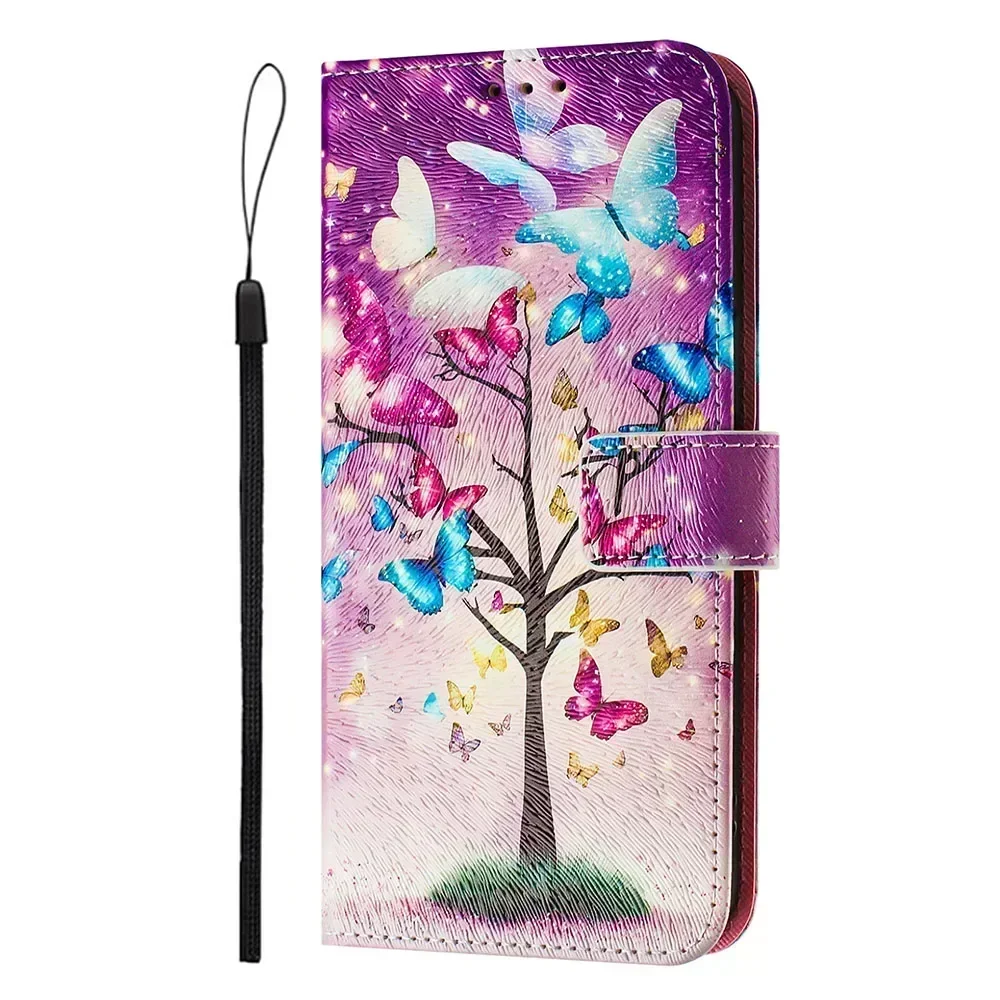 Colorful PU Leather Flip Wallet Phone Case with Card Holder