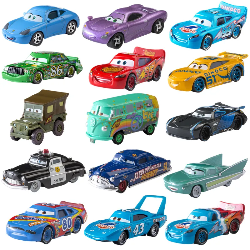 Juguetes de Pixar Cars 2 y 3, Lightning McQueen, Jackson Storm, Mack, Uncle Truck, Modelo de Auto a Escala 1:55, Regalo de Cumpleaños
