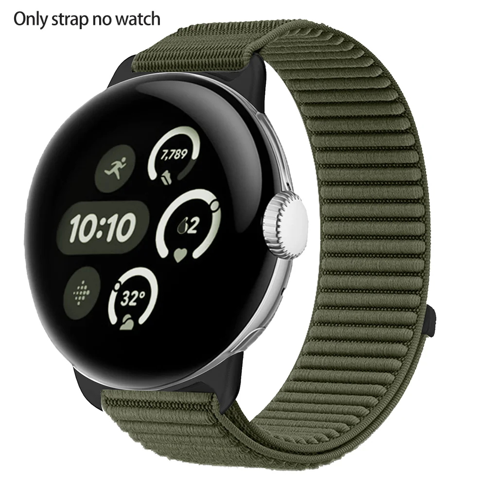 Nylon Loop Sport Strap - Comfortable Braided Bracelet for Smartwatch