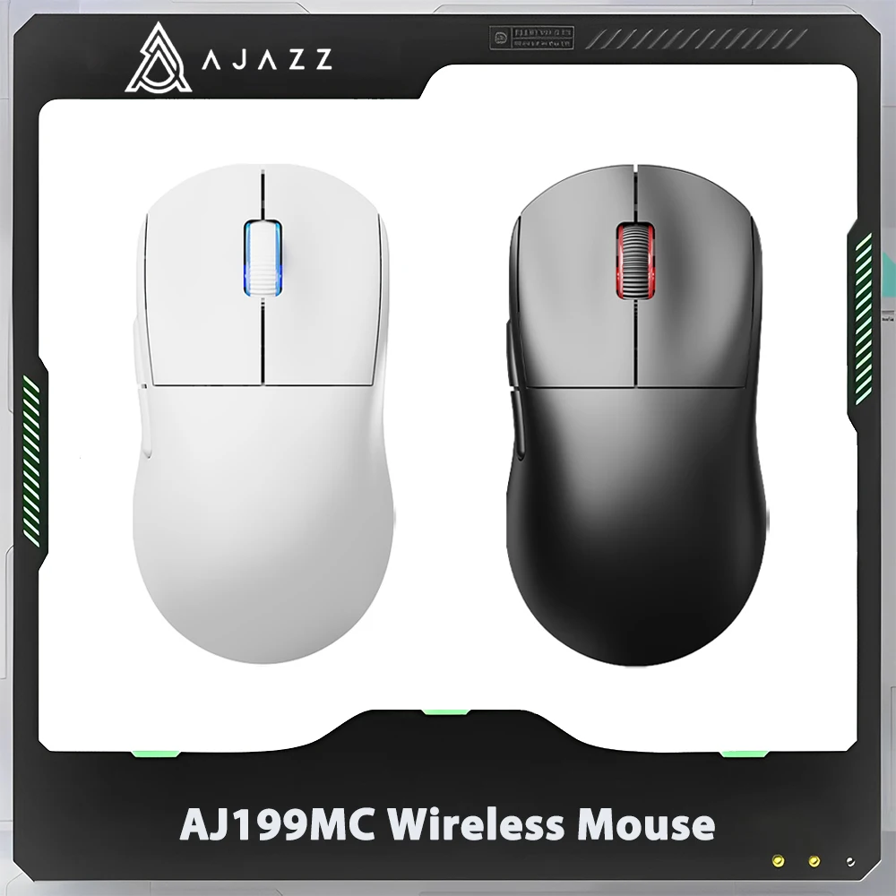 

Ajazz AJ199MC Wireless Mouse Two Mode PAW3338 Sensor FPS Gaming Mouse 53g Light Weight Pc Gamer Accessories Win Mac Office Gift