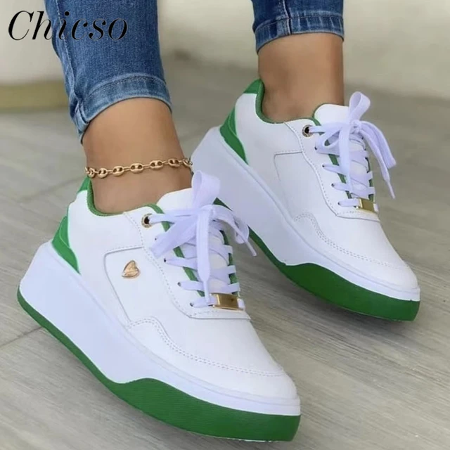 Women Sneakers 2023 Spring New Lace Up Casual Shoes Breathable Women  Platform Sports Shoes Fashion High Top Women Running Shoes - AliExpress