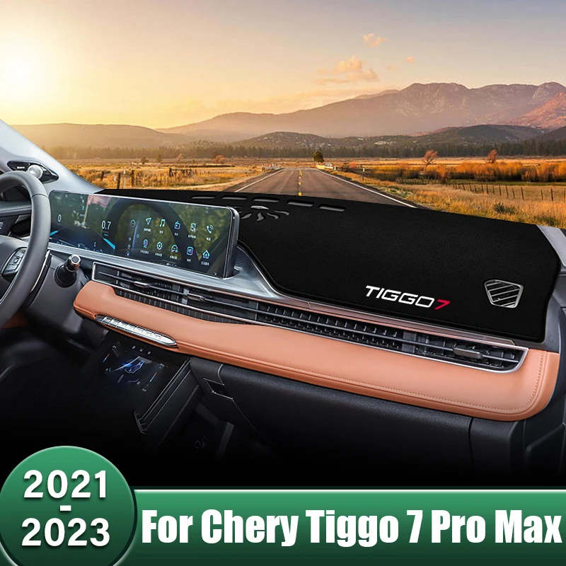 

Car Dashboard Cover Sunshade Anti-UV Carpets Avoid Light Instrument Panel Mats For Chery Tiggo 7 Pro Max Hybrid 2021 2022 2023