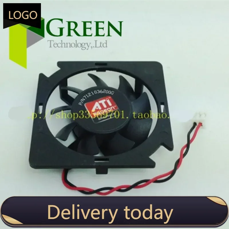 POWER LOGIC DC12V 1.2W  For ATI AMD HD5450 XFXGeforce210 Graphics Card Fan PLA04710S12M  2pin power logic 7015 65m graphics card fan 67mm diameter 42mm hole pitch vga fan pla07015s12l 1 dc12v 0 07a 3pin