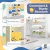 Toy Organizer with 8 White Plastic Bins,Storage Cabinet for Messy Items,Perfect Toy Storage Solution,for Toddler Room Organizers 4