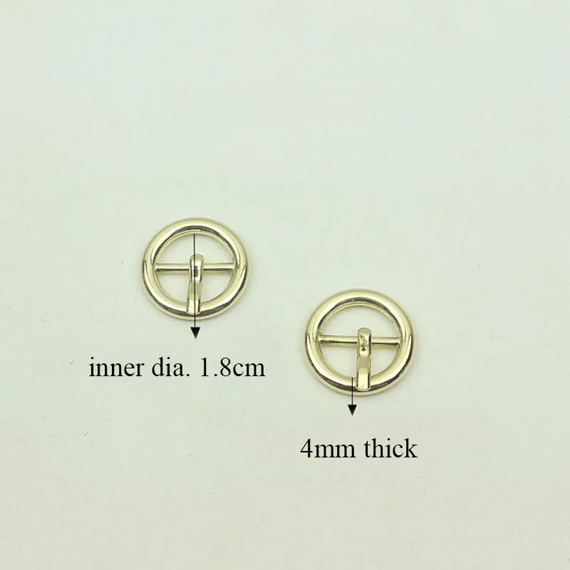 20Pcs 18mm Round Metal Belt Buckle Adjust Pin Buckles DIY Women Coat Sewing Buttons for Bags Clothing Decor Accessories
