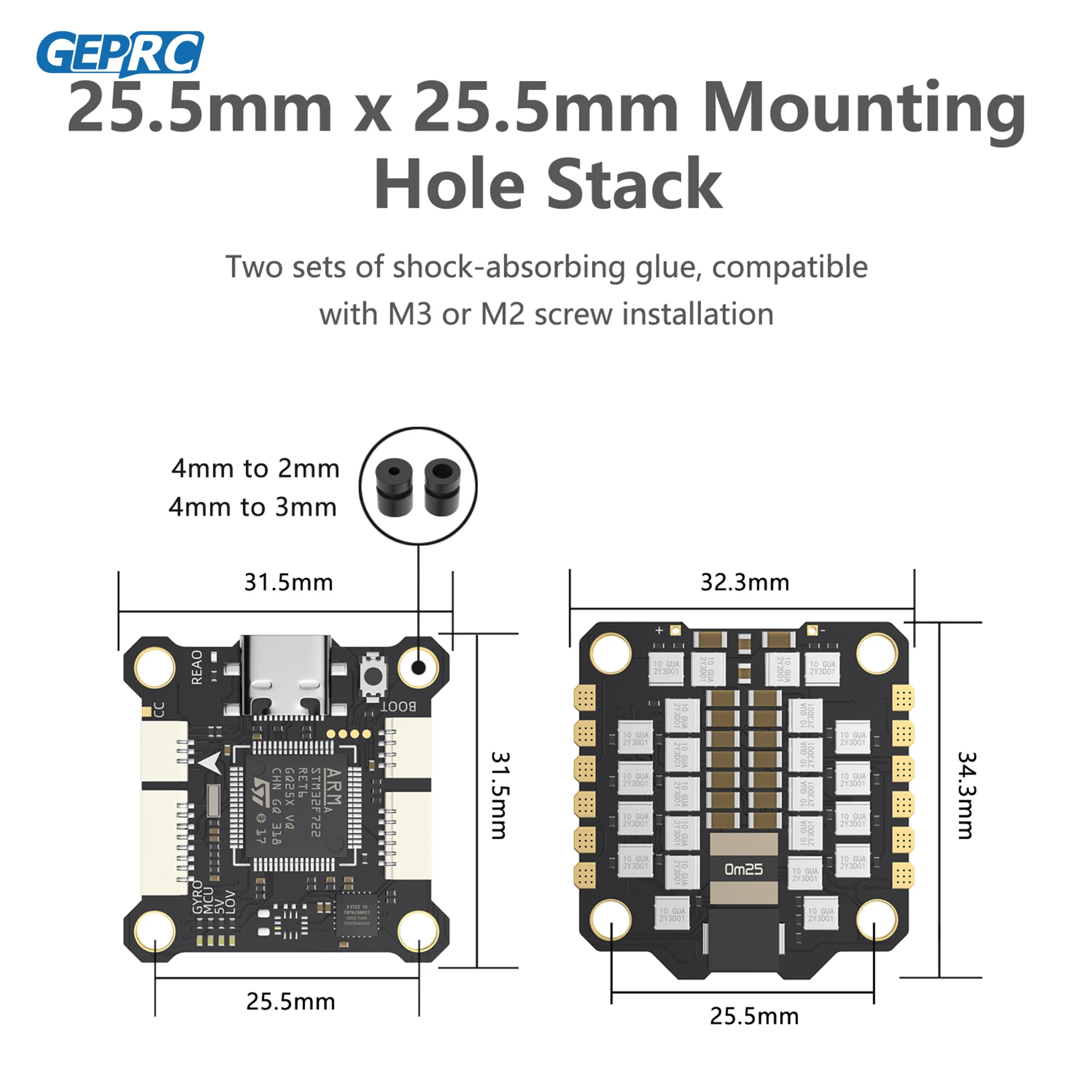 GEPRC TAKER F722 BL32 55A SE STACK MPU6000 Żyroskop 32Mb
