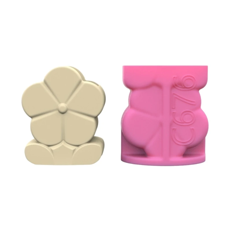 

Floral Silicone Flower Pots Mold Concrete Candlesticks Pen Holder Molds Planter