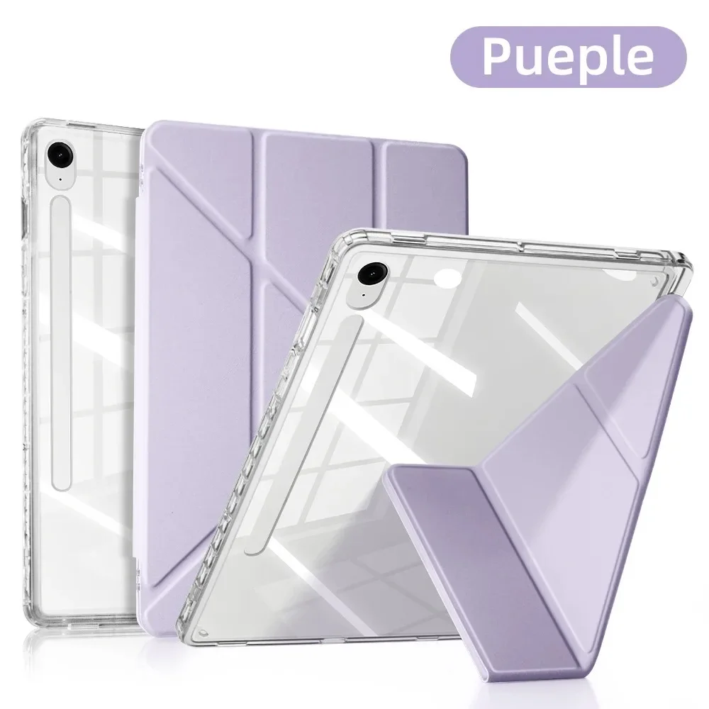 Versatile Y-Fold Stand Smart Tablet Case with Pencil Holder