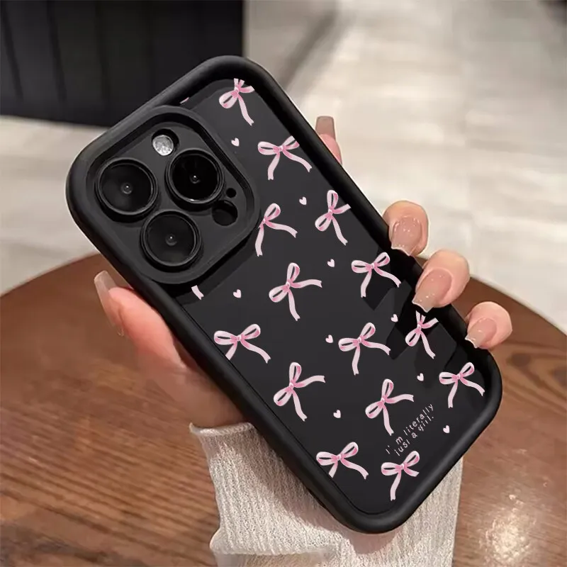 Cute Love Heart Bow Phone Case Cover