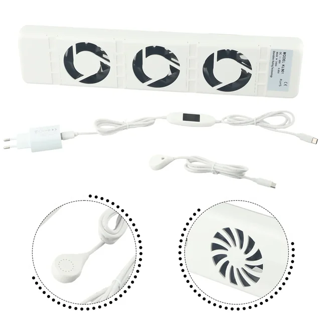 1/2/3pcs Radiator Fan 100-240V 50/60Hz 350MA Booster Extension Set Ventilator Fan Intelligent Cooling Fan Fireplace Fan 4
