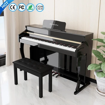 Professional Digital Piano 88-key weighted digital piano 3D stereo speakers & multiple interfaces for USB & MIDI to beginners