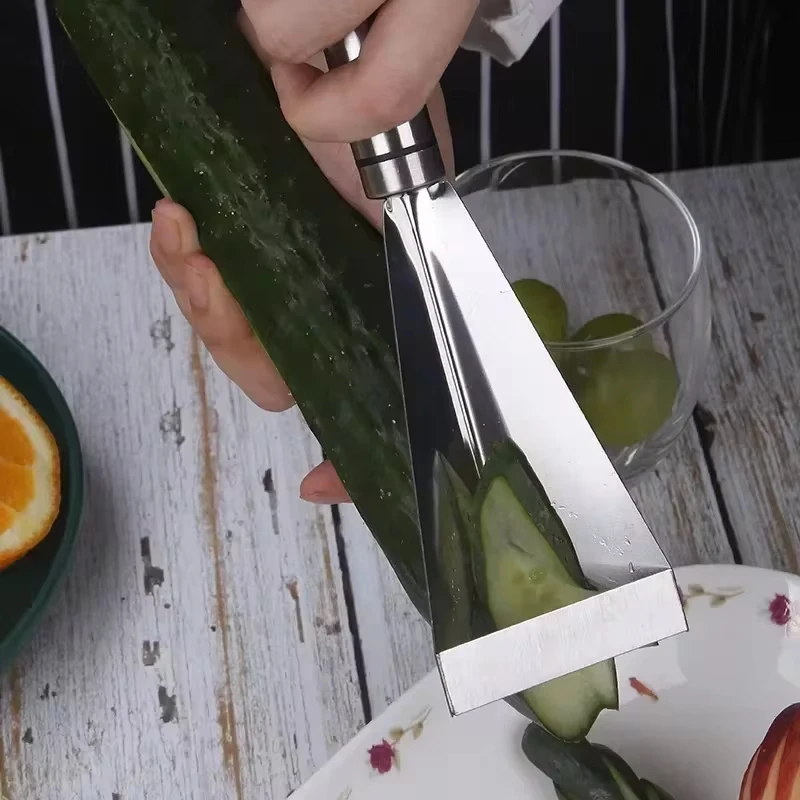 Stainless Steel Anti Slip Fruit Carving Knife Platter Decoration Vegetable Cutting Slicer Triangular Kitchen Food Carve Tool kitchen knife vegetable slicer fruit slicer fruit knife vegetable cutter food slicer potato slicer apple slicer apple cutter