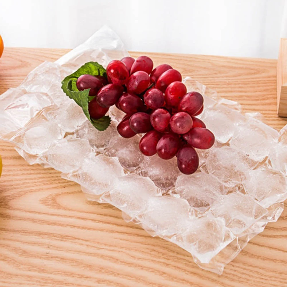 Linwnil Ice Cubes Disposable Ice Cube Bags,Food-Grade PE Material Ice Cube Mold Trays Self-Seal Faster Freezing Maker