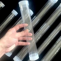 10PCS Naxilai Transparent Clear Plastic Small Empty Storage Tubes wall thickness 0.5mm packaging plastic round tube hollow tube 3